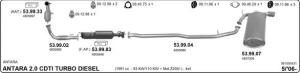 CHEVROLET CAPTİVA PARTICLE FILTER 2.0 D (2006 - 11)