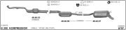 MERCEDES MIDDLE-REAR EXHAUST E200 /240 W210 COMPRESSOR 1995>..