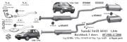SUZUKI SWIFT REAR AND MIDDLE EXHAUST. 1.0 / 1.3İ (1988 - 00)