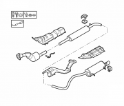Renault Catalytic Converter (Megane - Scenic - Fluence )1.4 1.6i 16v 2009 >...