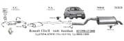 RENAULT CLIO II REAR EXHAUST 1.6İ 8V HB