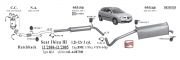 SEAT IBIZA REAR EXHAUST (HB) 1.2 - 1.4İ(2002 - 08)