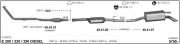 MERCEDES (W210) REAR EXHAUST E200 - 230 2.0 - 2.3