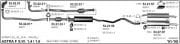 OPEL ASTRA F REAR - CENTER EXHAUST 1.4 İ - 1.6 İ (1991 - 98) STW