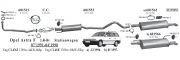 OPEL ASTRA F REAR - CENTER EXHAUST 1.4 İ - 1.6 İ (1991 - 98) STW