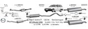 OPEL ASTRA F REAR - CENTER EXHAUST 1.4 İ - 1.6 İ (1991 - 98) STW