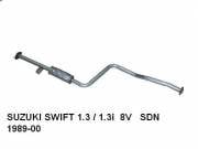 SUZUKI SWİFT ORTA EGZOZ  1.3 / 1.3İ 8V  SDN (1989-00)