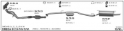 OPEL OMEGA B ORTA EGZOZ  2.0 Lİ