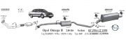 OPEL OMEGA B ARKA EGZOZ  2.0 İ 2000>...
