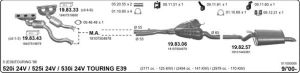 BMW E39 CATALYTIC CONVERTER 5.20İ - 5.25İ - 5.30İ (1999 - 03)
