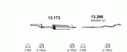 MERCEDES SPRİNTER ORTA  EGZOZ 313/408/411/413 CDi