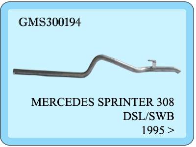 Mercedes Sprinter Auspuffrohr 208D-308D-408D