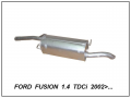 FORD FUSION REAR EXHAUST 1.4 TDCI