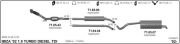 VW POLO REAR EXHAUST (HB) 1.4-1.9 TDI (1999 - 09)
