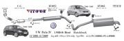VW POLO REAR EXHAUST (HB) 1.4-1.9 TDI (1999 - 09)