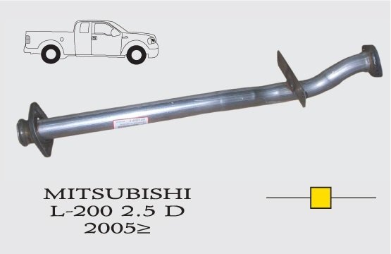 MITSUBISHI L200 СРЕДНЯЯ ВЫХЛОПНАЯ ПРОМЕЖУТОЧНАЯ ТРУБА 2.5 TD (2006 - 11)