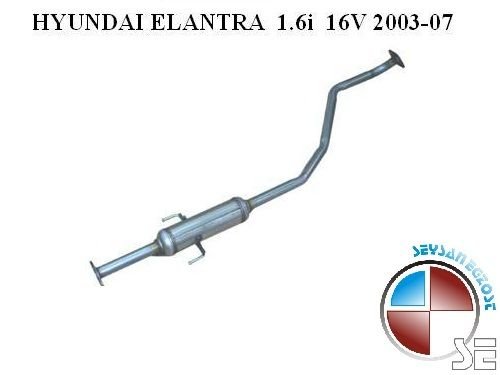 HYUNDAI ELANTRA СРЕДНИЙ ВЫХЛОП 1.6İ 16V GLS (2003 - 07)