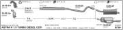 OPEL ASTRA (H) ARKA EGZOZ  1.7 - 1.9 CDTİ (2004 -09)