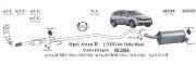 OPEL ASTRA (H) ARKA EGZOZ  1.7 - 1.9 CDTİ (2004 -09)