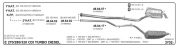 MERCEDES W211 CDI REAR EXHAUST (Right) 2002>...