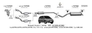 RENAULT  KATALİTİK KONVERTÖR (Megane - Scenic)1.4İ 16V 1.6 16V