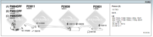 FORD FOCUS REAR EXHAUST C-MAX 1.6 TDCI 2011>...