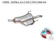 OPEL ASTRA G REAR EXHAUST 2.0 - 2.2 DTI (2000 - 05)