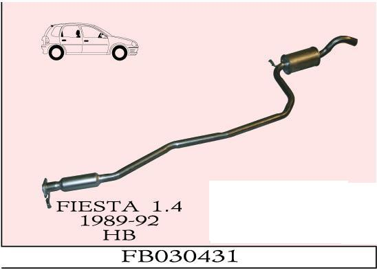 FORD  FIESTA 1,4 ORTA EGZOZ