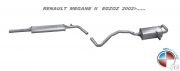 RENAULT MEGANE II EXHAUST 1.4 /1.6 16V 2002>...