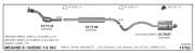RENAULT MEGANE II EXHAUST 1.4 /1.6 16V 2002>...
