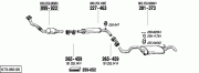 SEAT CORDOBA REAR EXHAUST 1.4İ 16V Sedan (2002 - 09)