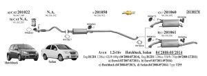 CHEVROLET AVEO CATALYTIC CONVERTER 1.2-1.4 2005>..