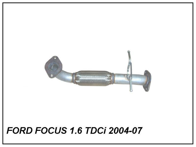 FORD FOCUS 1.6 TDCi FRONT INTERMEDIATE PIPE WITH SPIRAL 2004-07