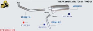 MERCEDES TRUCK EXHAUST 2521-2517 KMY.