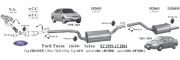 FORD FOCUS 1.4 - 1.6  KATALİTİK KONVERTÖR (1998 - 04)