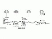OPEL VECTR A ORTA EGZOZ 1.6 - 1.8i Sedan/HB (88-95)