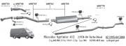 MERCEDES SPRINTER MITTLERER AUSPUFF 312-412 TDI