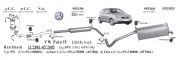 VW POLO ARKA EGZOZ  1.2İ HB (2001 - 08)