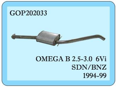 Opel Omega B  Orta Egzoz Sol
