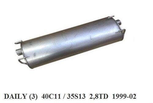 IVECO DAILY (III) 40C11 / 35S13 2.8TD REAR EXHAUST (1999 - 06)