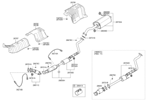 HYUNDAI ELANTRA REAR EXHAUST 1.6 1.8 2.0 GT (2011 -17)