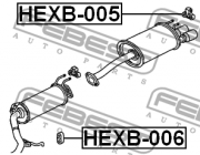 HONDA CIVIC EXHAUST HANGER RUBBER REAR 1.8L 2007>...