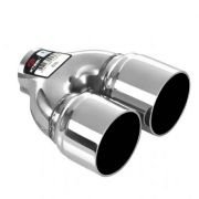 DOUBLE OUTLET EXHAUST TIP (Right and Left Hollow)