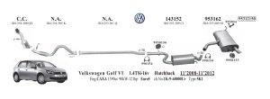 VW 1.4TSİ ÖN EGZOZ BORUSU 1.2  1.4 TSİ  (2009 - 15)