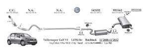 VW 1.4TSİ ÖN EGZOZ BORUSU    (2009 - 15)