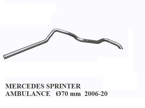 MERCEDES SPRINTER EXHAUST OUTLET PIPE AMBULANCE (2006 - 15)