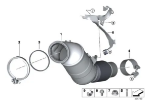 BMW EGZOZ BORUSU DOWNPİPE G20 B46/B48(2016-20)