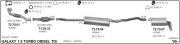 FORD GALAXY ARKA EGZOZ .1.9 - 2.0 TD (1995 -06)