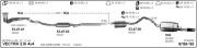 OPEL VECTRA A REAR EXHAUST 2000/GT 16V