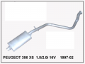 PEUGEOT 306 XS ORTA EGZOZ 1.8-2.0İ 16V SDN/HB 97-02
